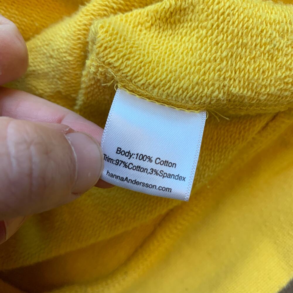 Hanna Andersson Yellow Zip Up Hoodie - Picture 4 of 9